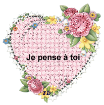 Gif animé je pense à toi coeur